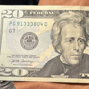 Fancy $20 2017 Triple 3s #PG 91333804 C  #205985772722